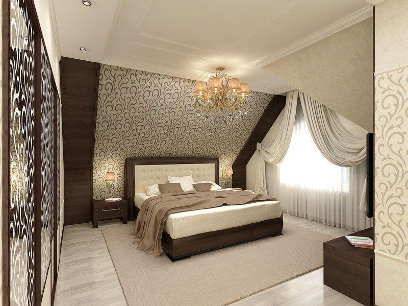 Дизайн штор в спальню: реальные фото выполненных работ